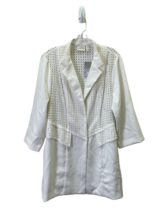 Blazer By Chicos In White, Size: Xl