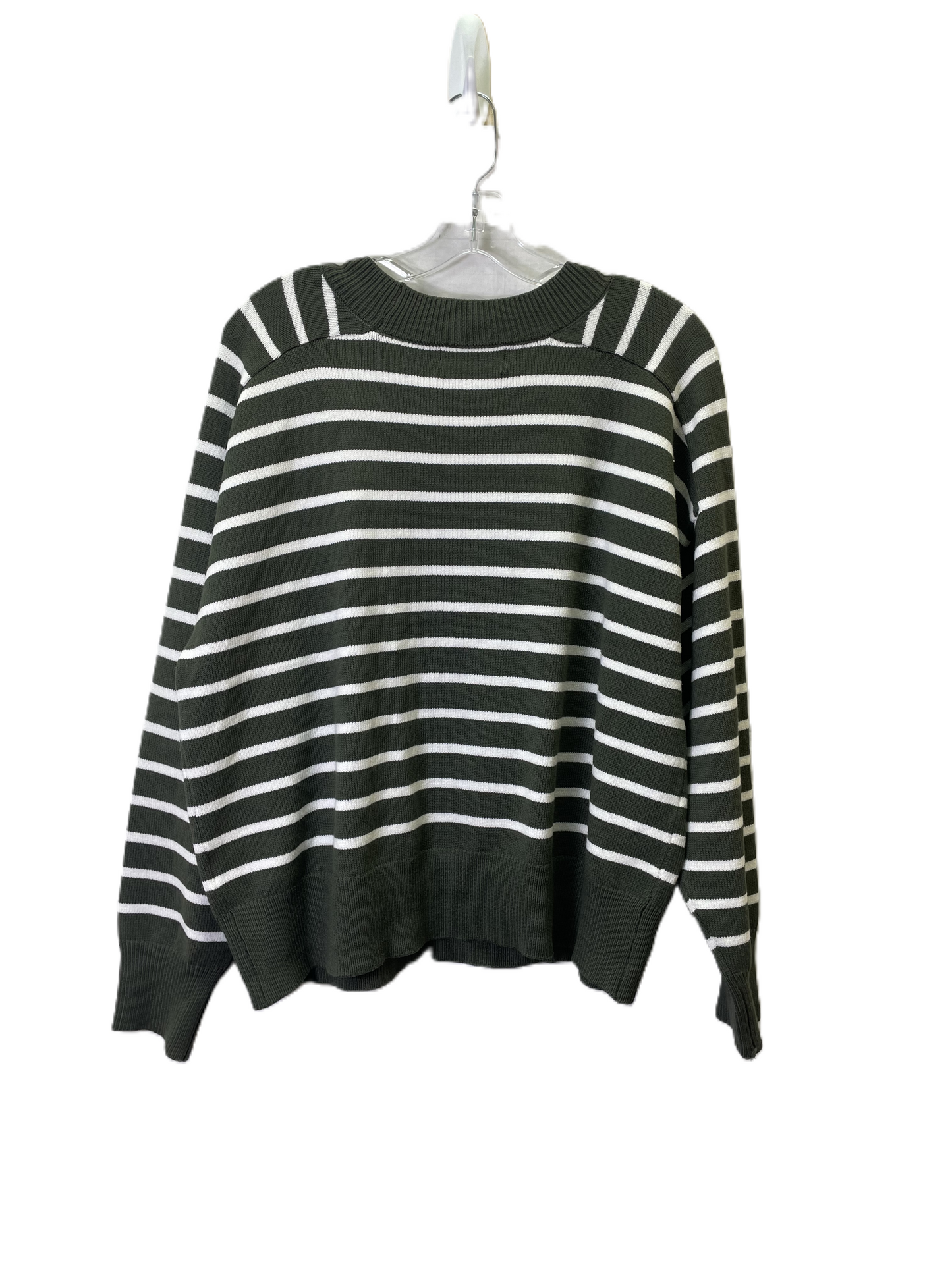 Sweater By Truth In Green & White, Size: Xl