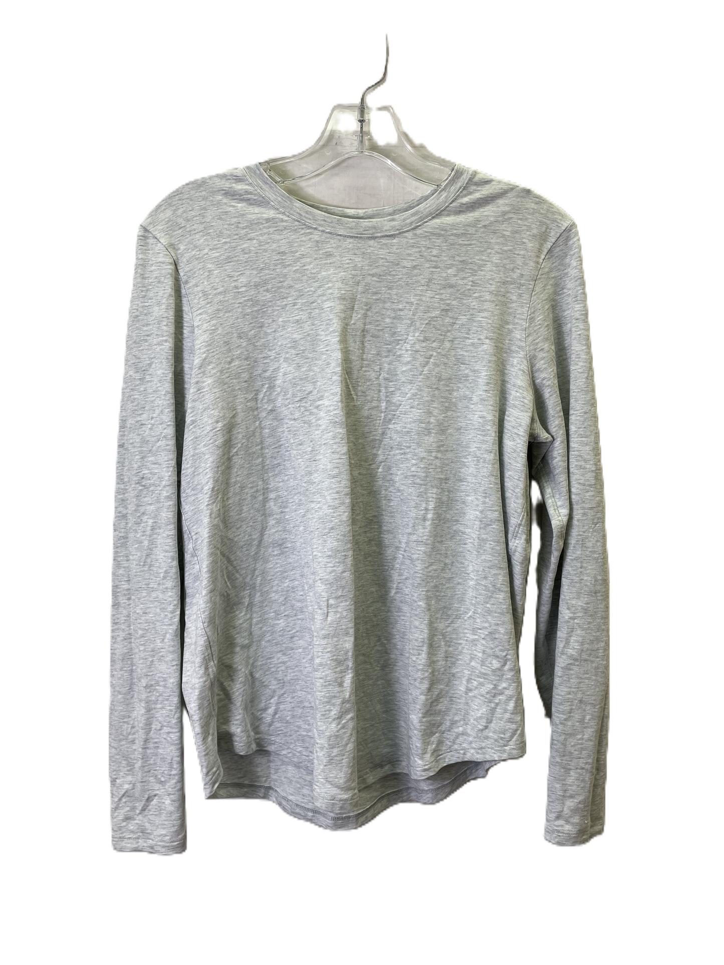 Athletic Top Long Sleeve Crewneck By Lululemon In Grey, Size: S