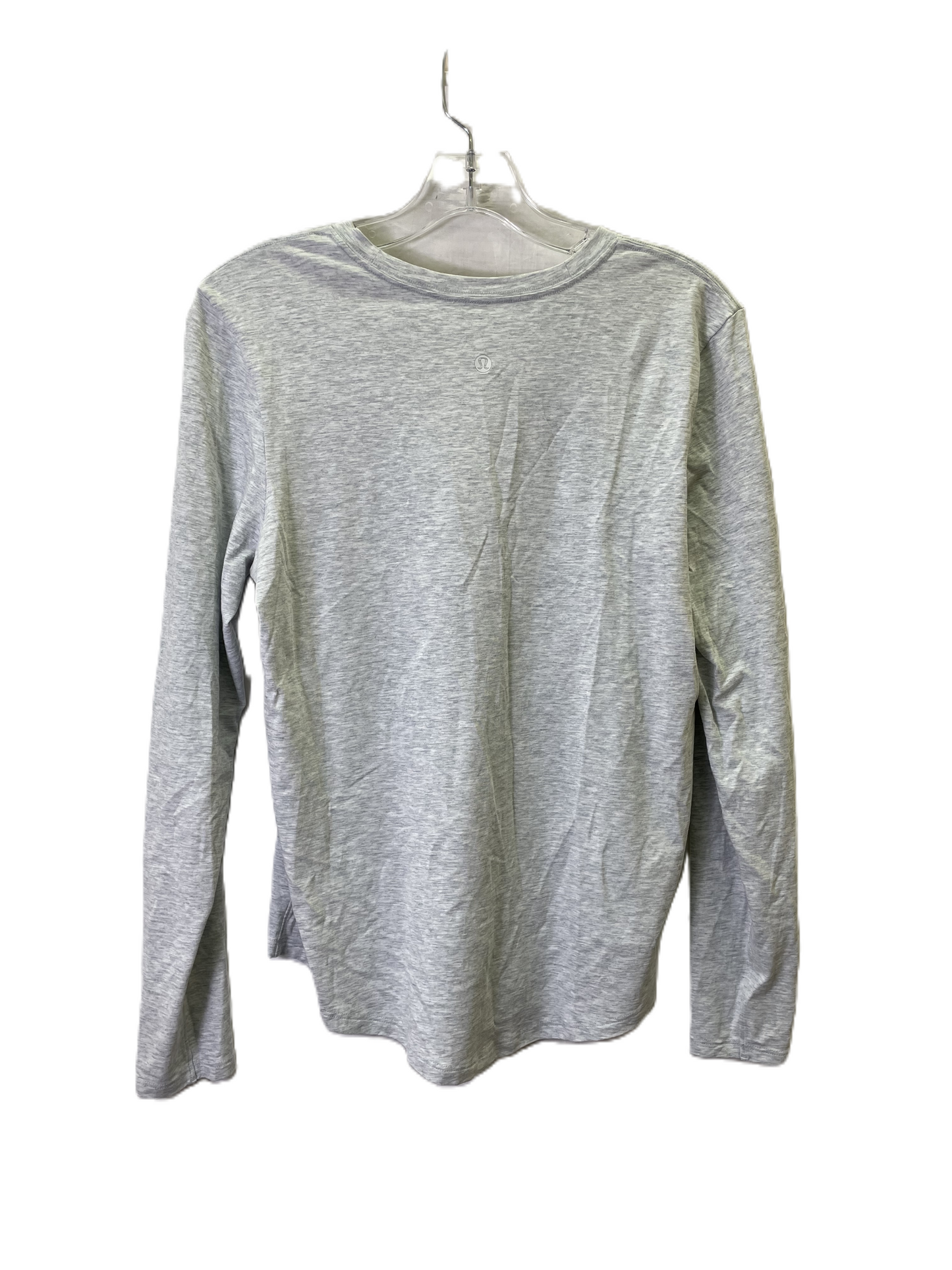 Athletic Top Long Sleeve Crewneck By Lululemon In Grey, Size: S