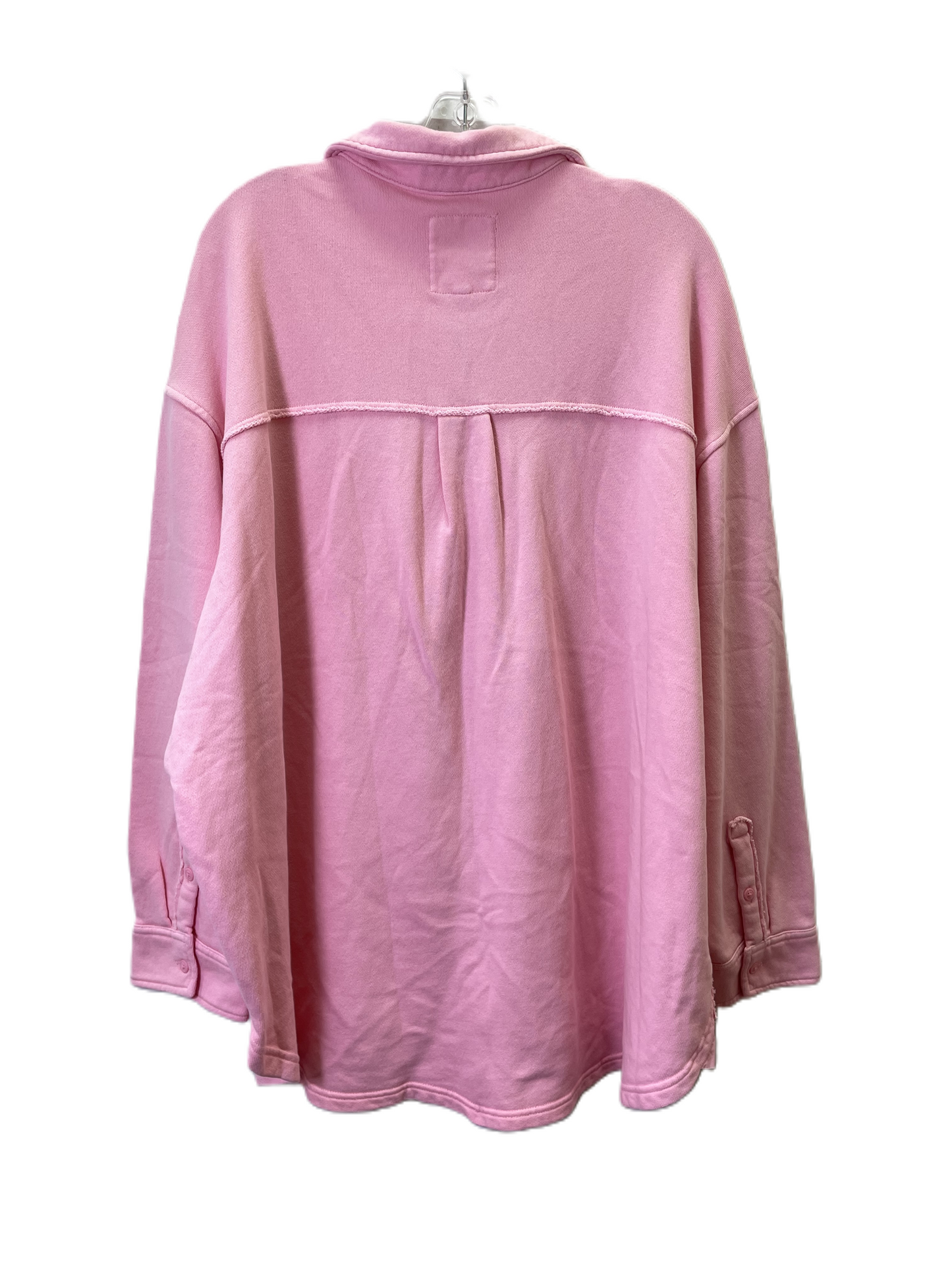 Top Long Sleeve By Aerie In Pink, Size: Xl