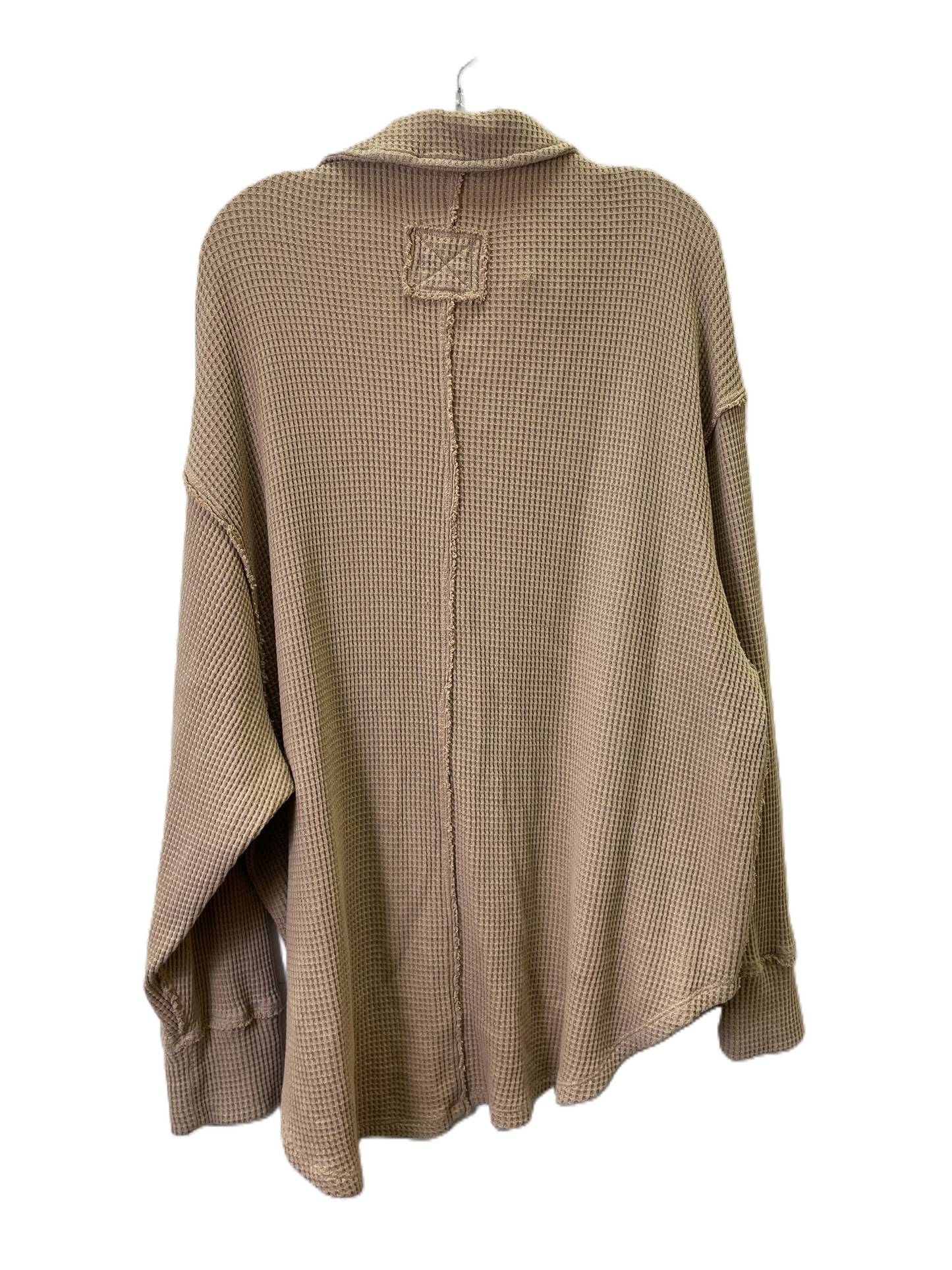 Top Long Sleeve By Aerie In Tan, Size: 1x