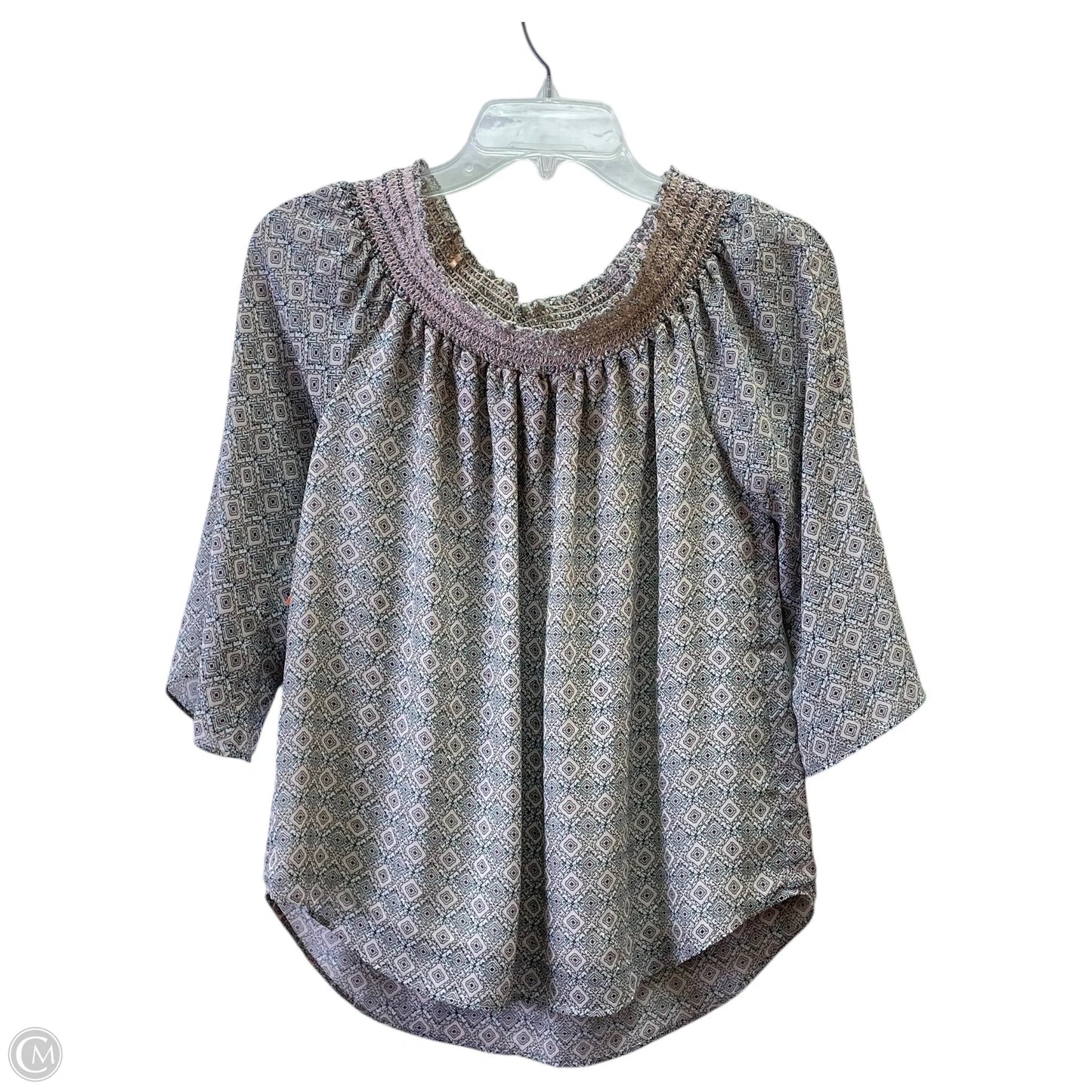 Top 3/4 Sleeve By Rose And Olive In Peach, Size: S