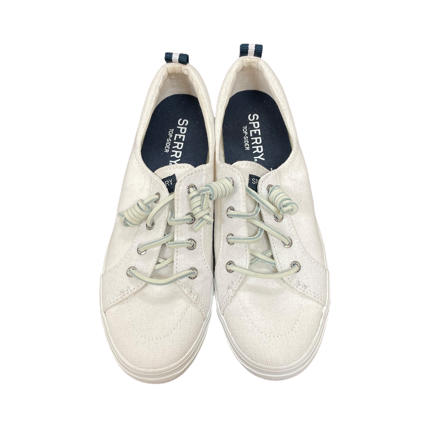 White Shoes Flats Boat By Sperry, Size: 7.5