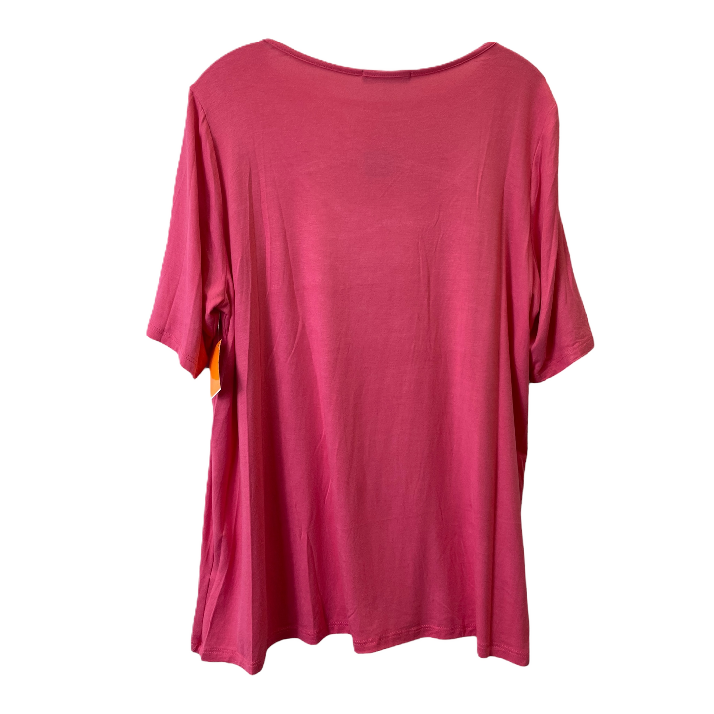 Pink Top Short Sleeve By Kim & Cami, Size: 1x