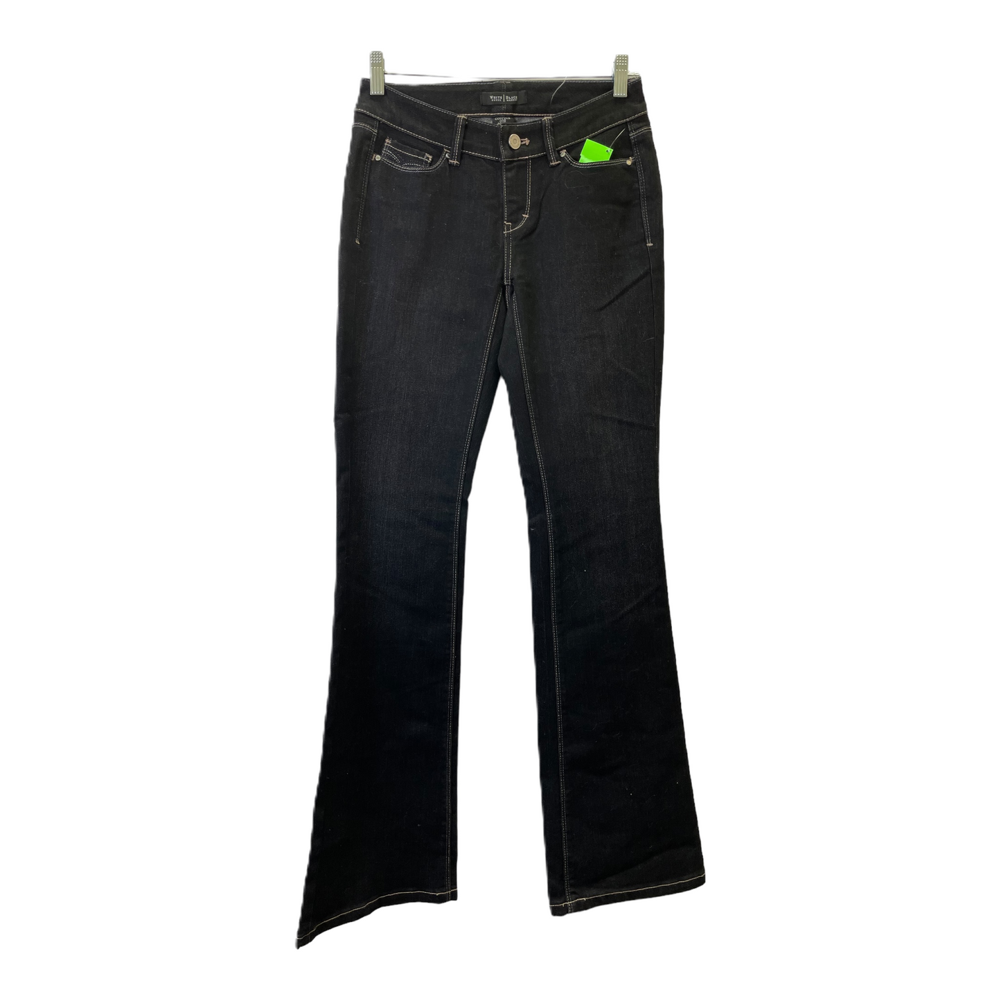 Black Denim Jeans Flared By White House Black Market, Size: 00