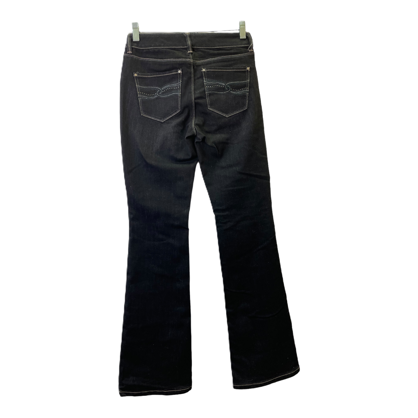 Black Denim Jeans Flared By White House Black Market, Size: 00