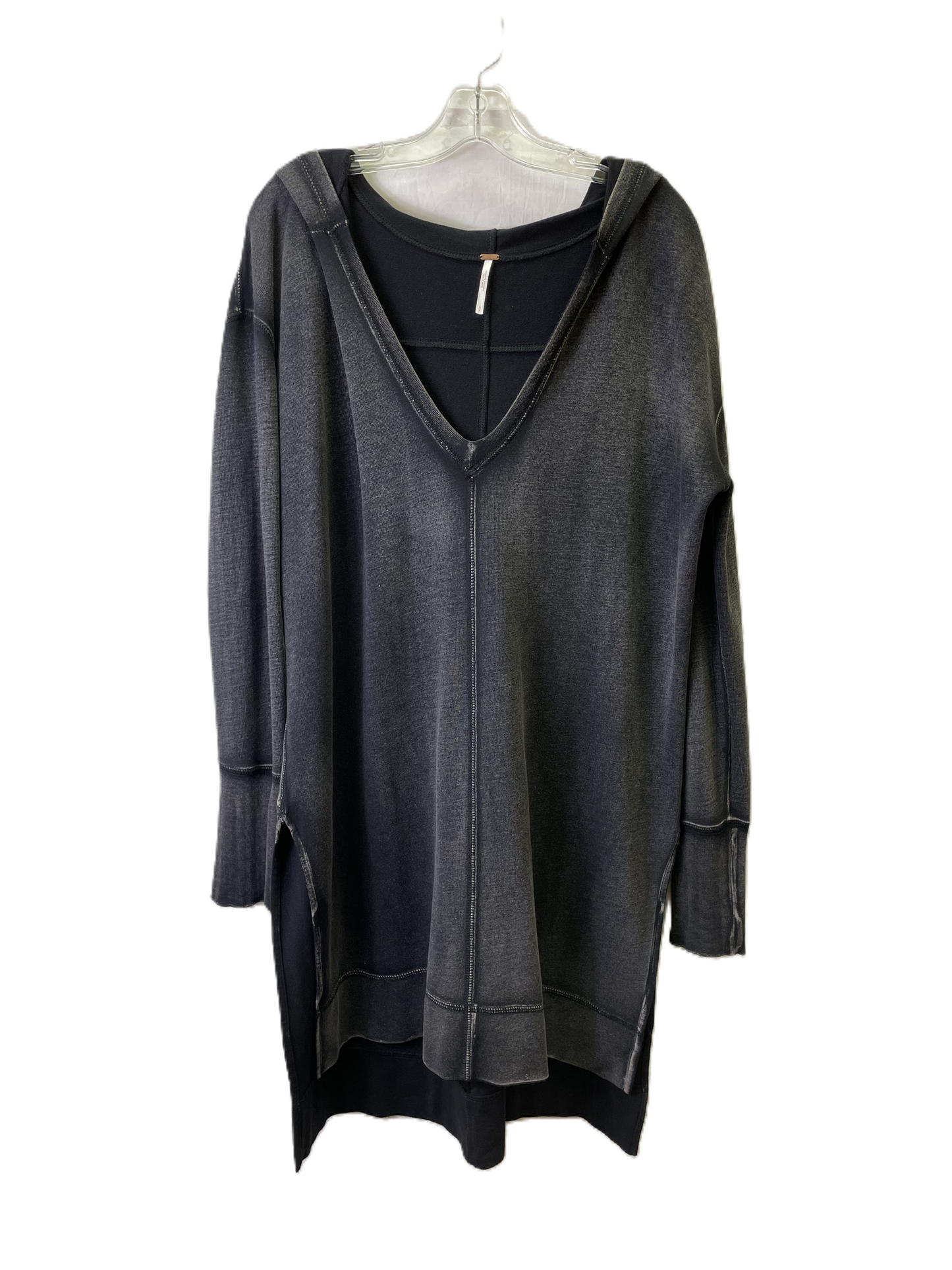 Tunic Long Sleeve By Free People In Black, Size: S