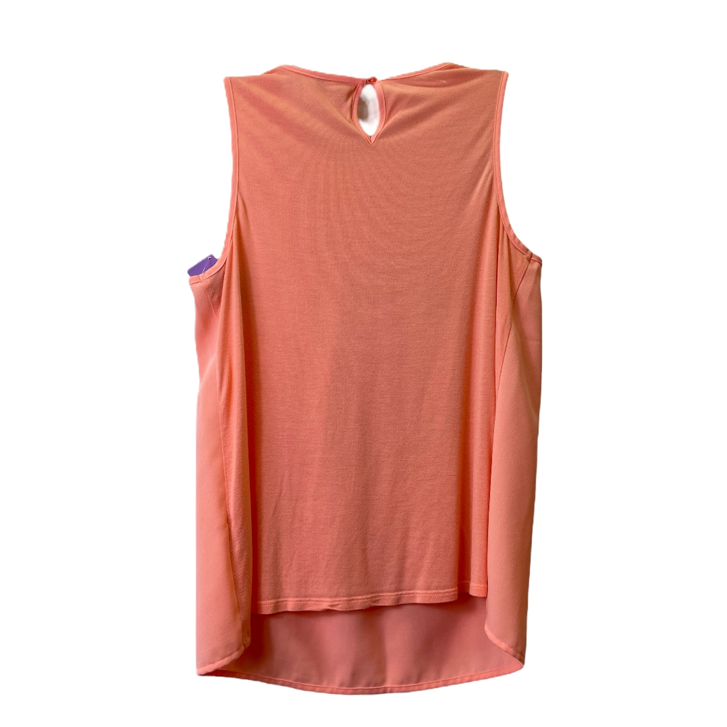 Peach Top Sleeveless By Elle, Size: S