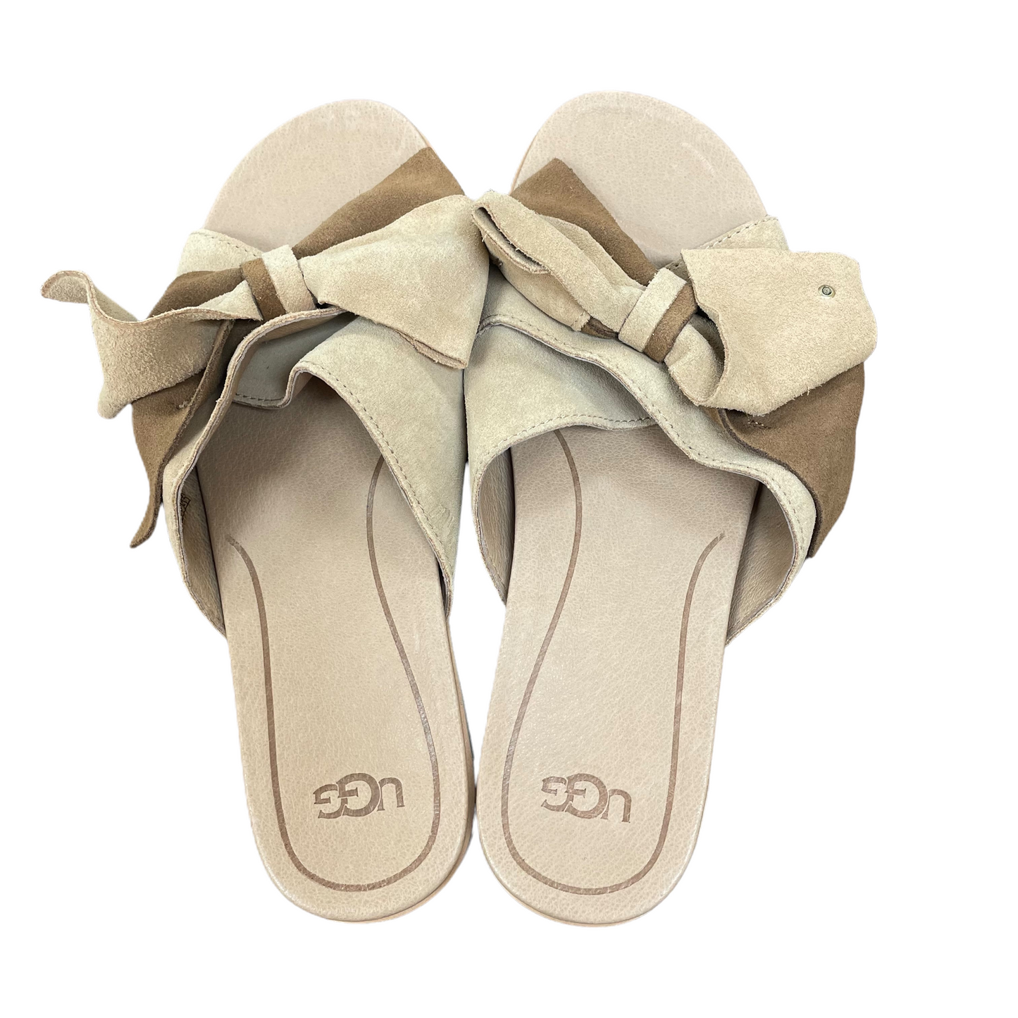 Tan Sandals Heels Platform By Ugg, Size: 7.5