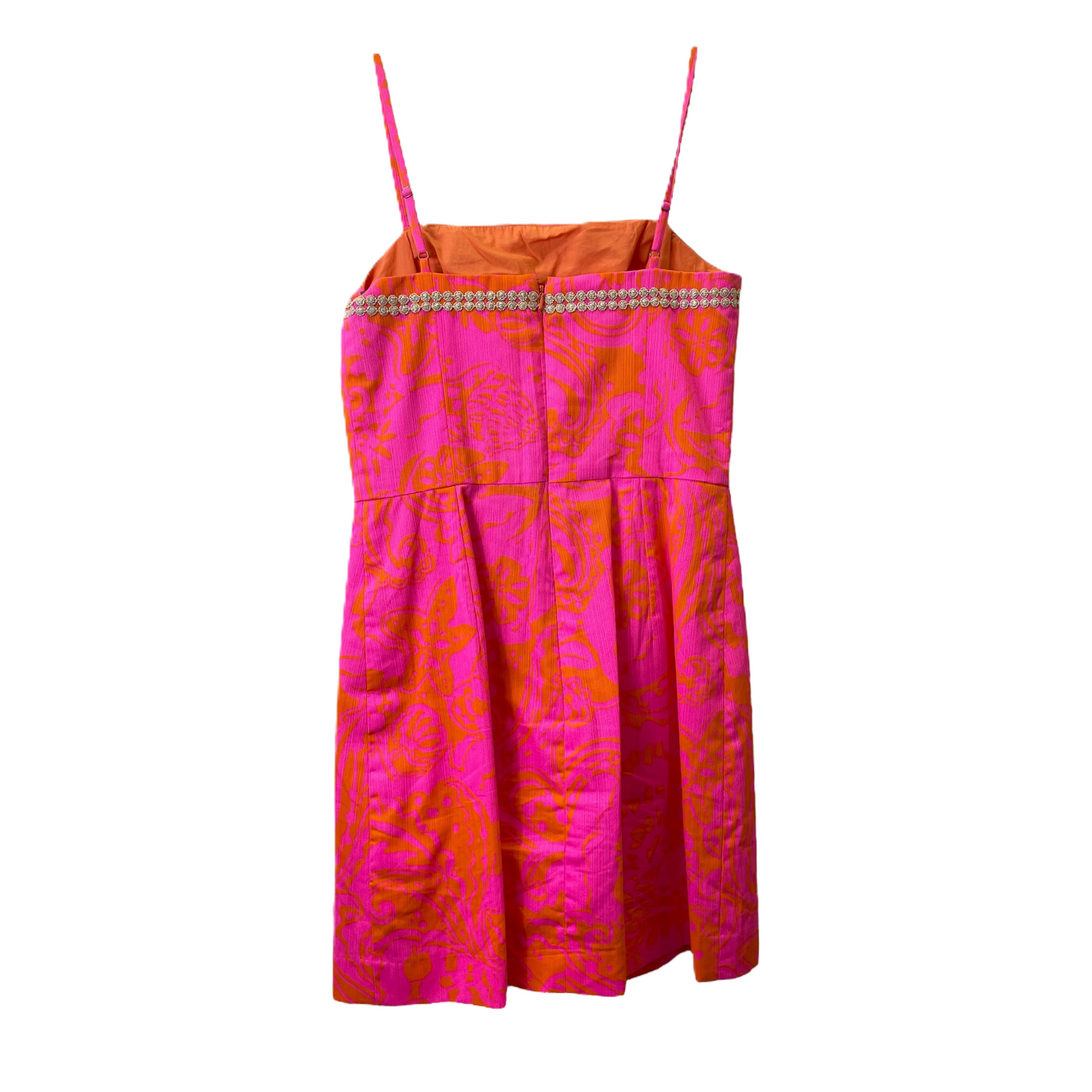 Orange & Pink Romper Designer By Lilly Pulitzer, Size: Xs