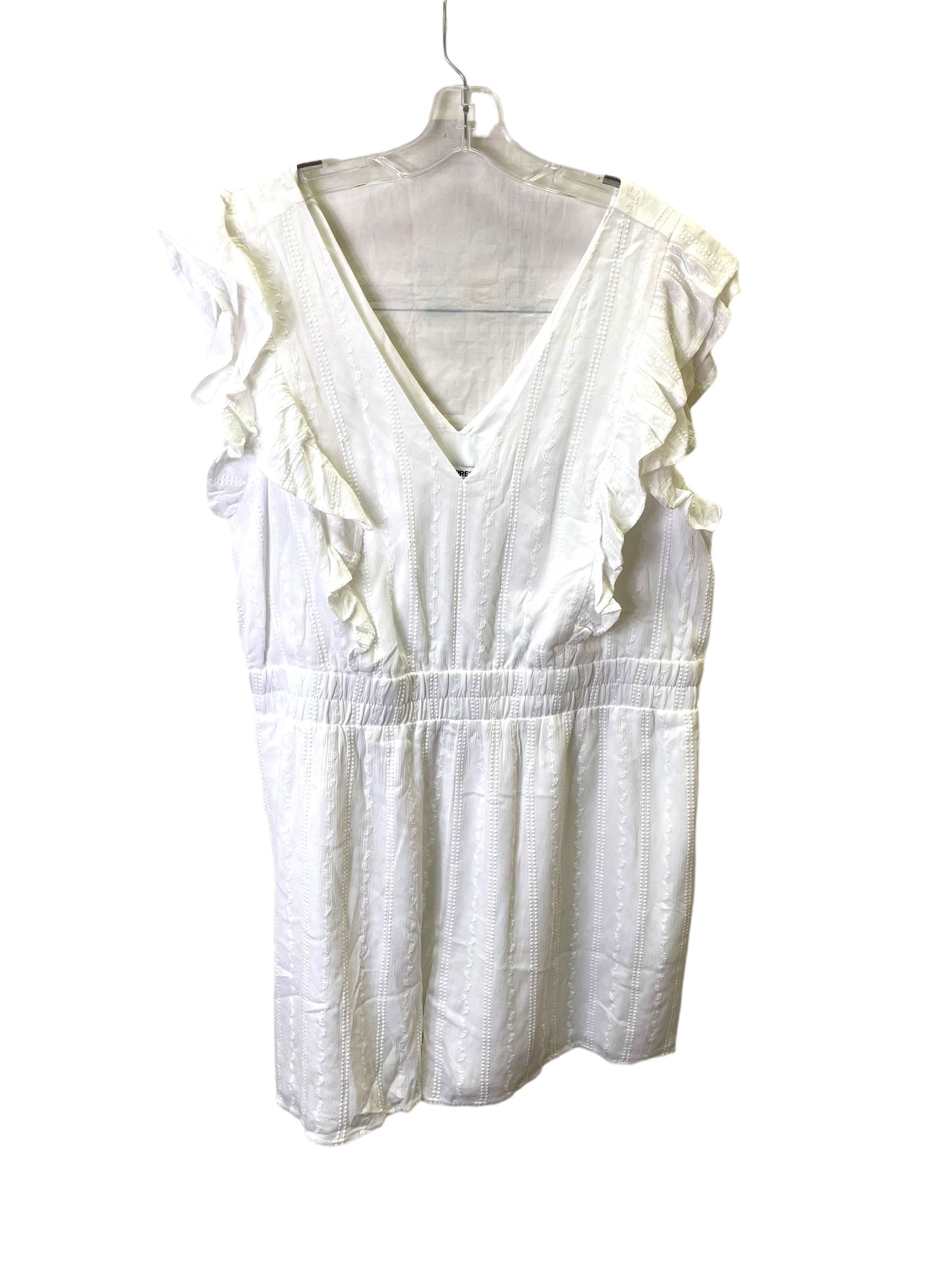 White Romper By Express, Size: Xl