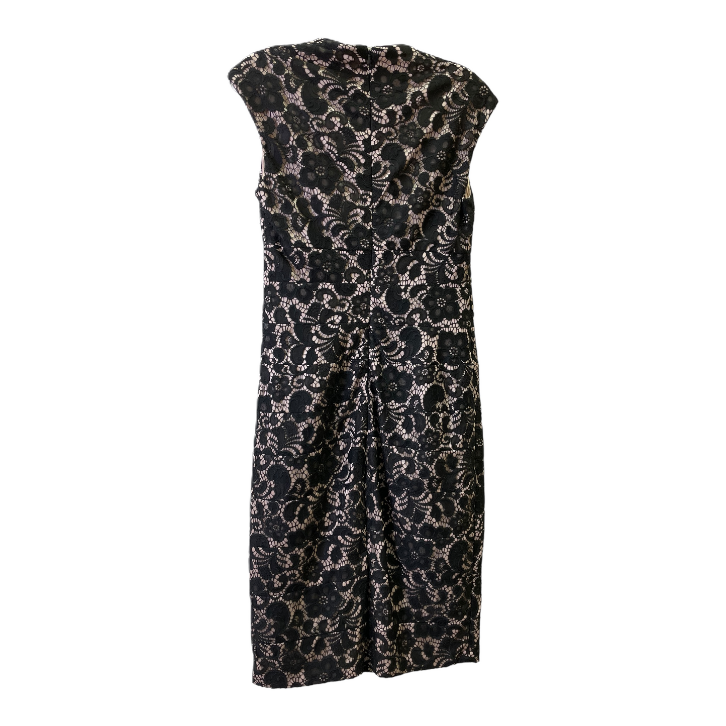 Black & Tan Dress Party Midi By JAX, Size: M