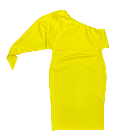Yellow Dress Party Midi By Cme, Size: 2x