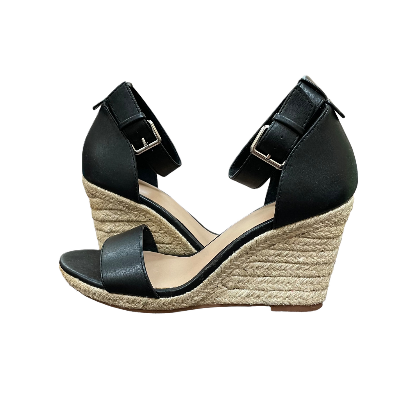 Black Shoes Heels Wedge By A New Day, Size: 8