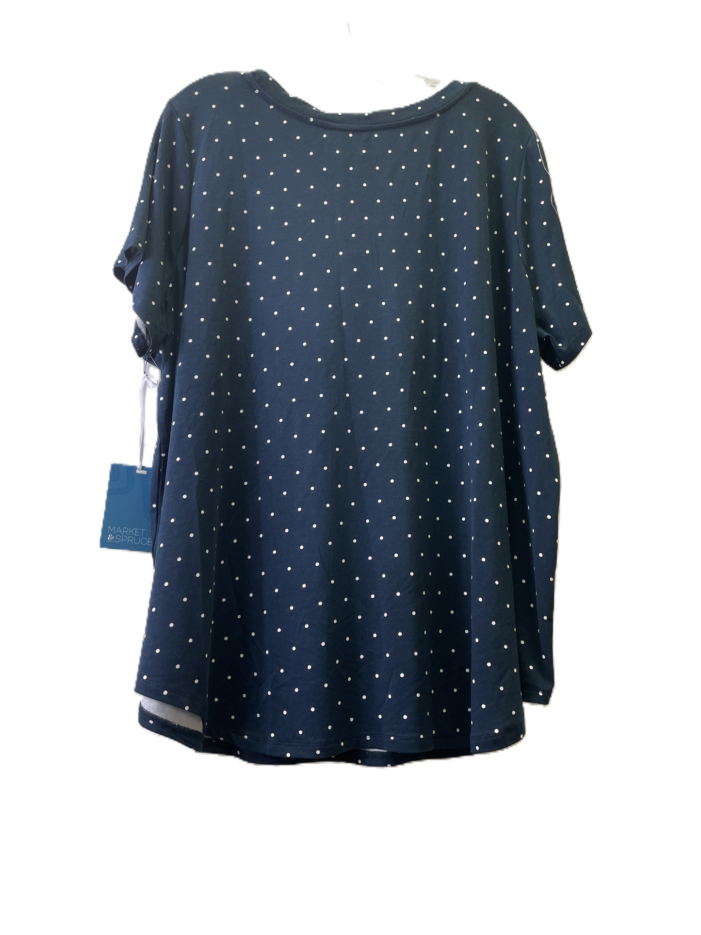 Top Short Sleeve By Market & Spruce In Navy, Size: 3x