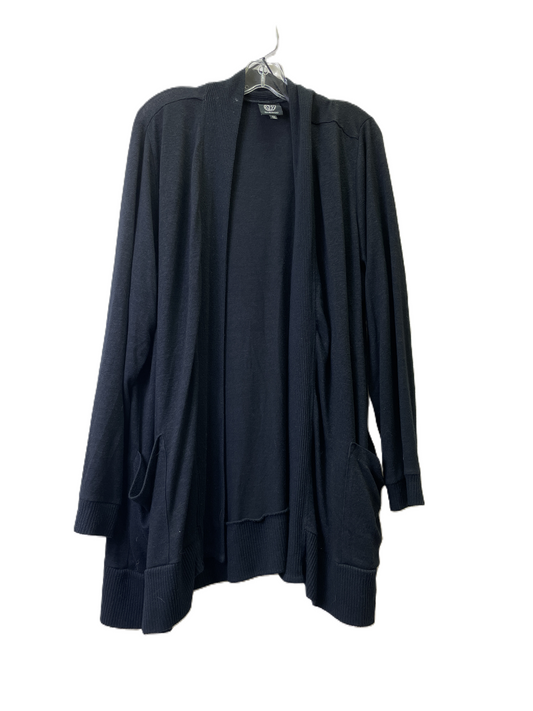 Sweater Cardigan By Bobeau In Black, Size: 3x