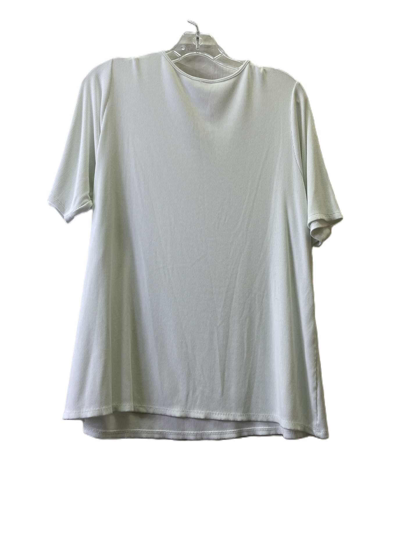 Top Short Sleeve By Hawthorn In White, Size: 3x