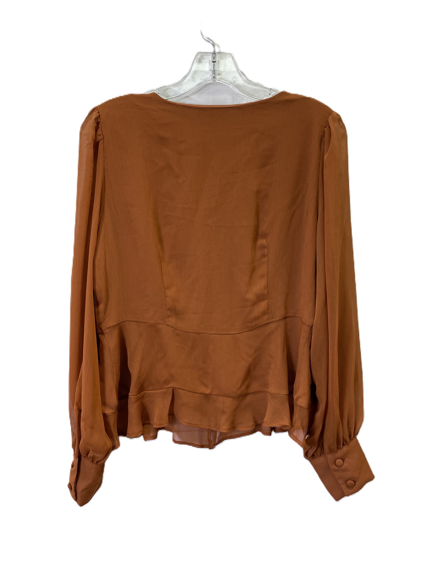 Top Long Sleeve By Nine West In Brown, Size: M