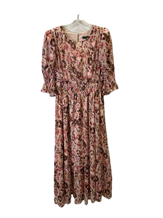 Dress Casual Maxi By Maggy London In Pink & Purple, Size: L