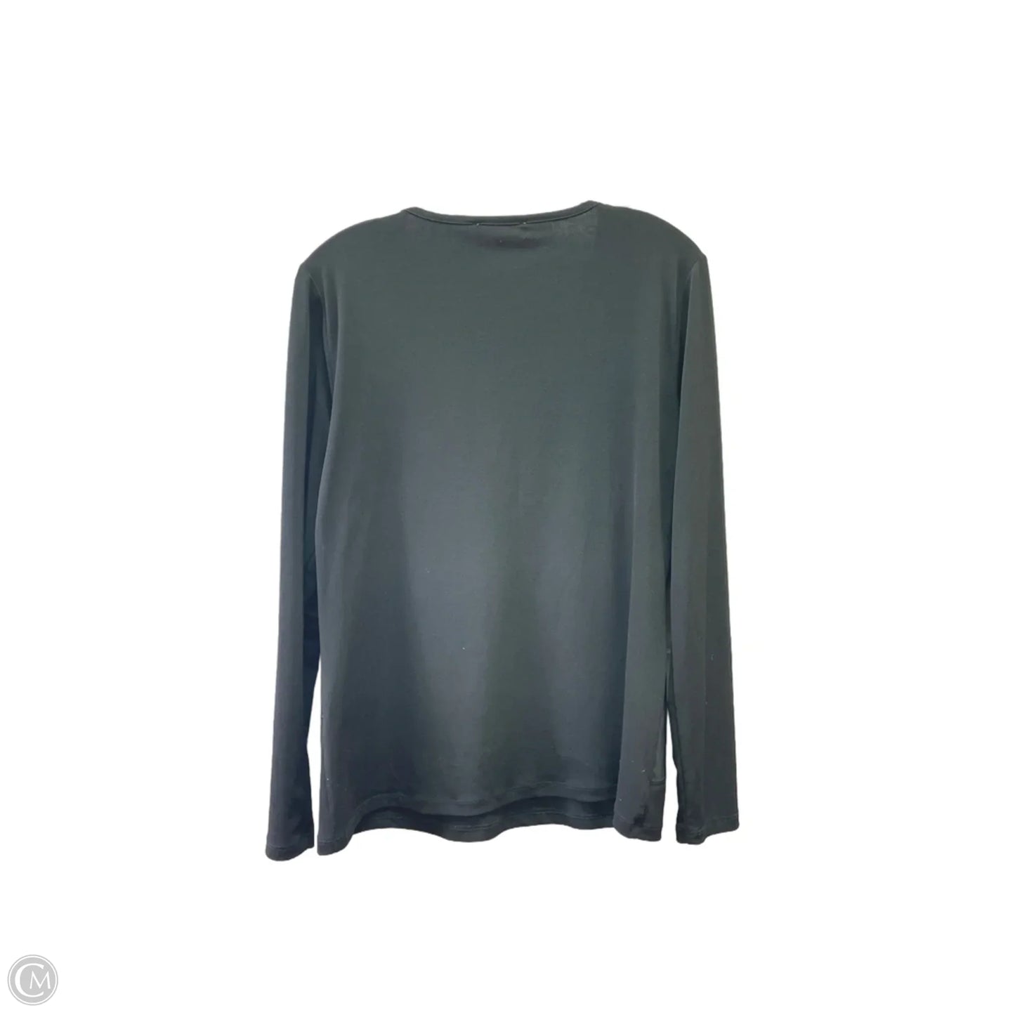 Top Long Sleeve By Calvin Klein In Black, Size: L