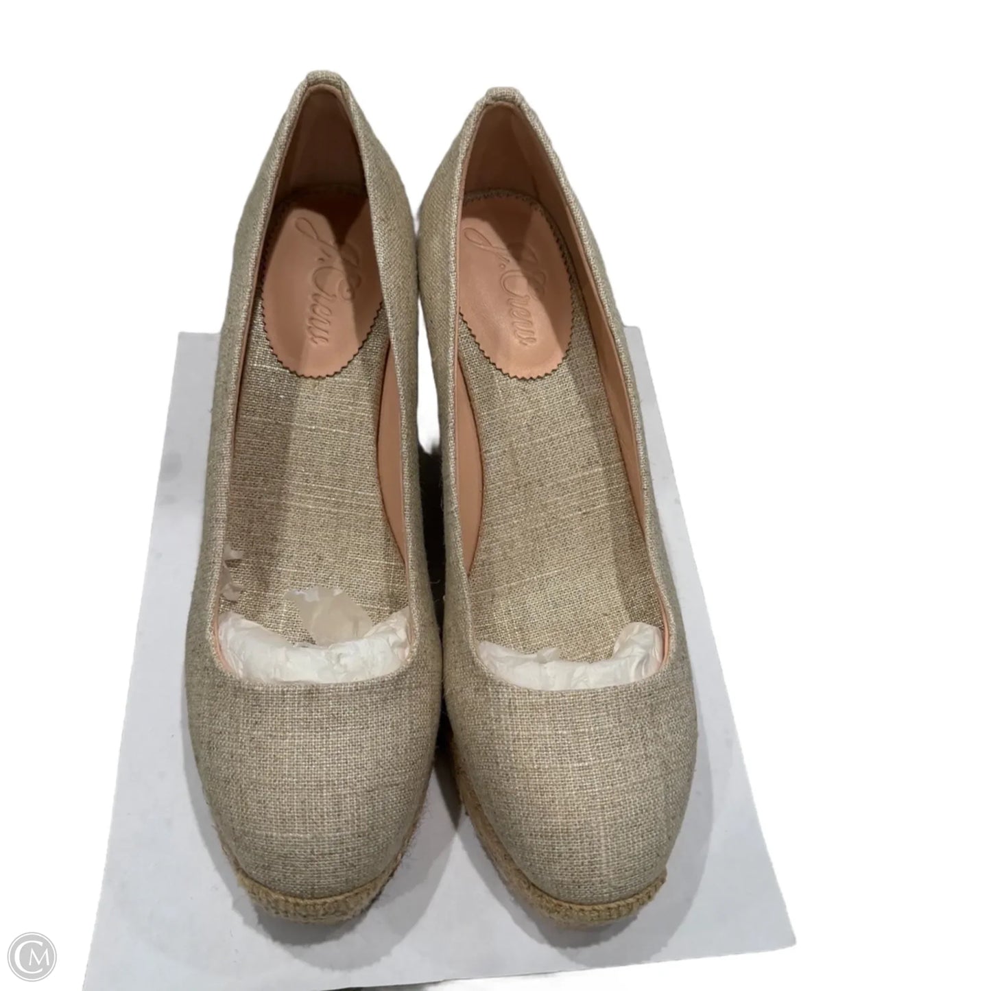 Shoes Heels Wedge By J. Crew In Cream, Size: 8.5