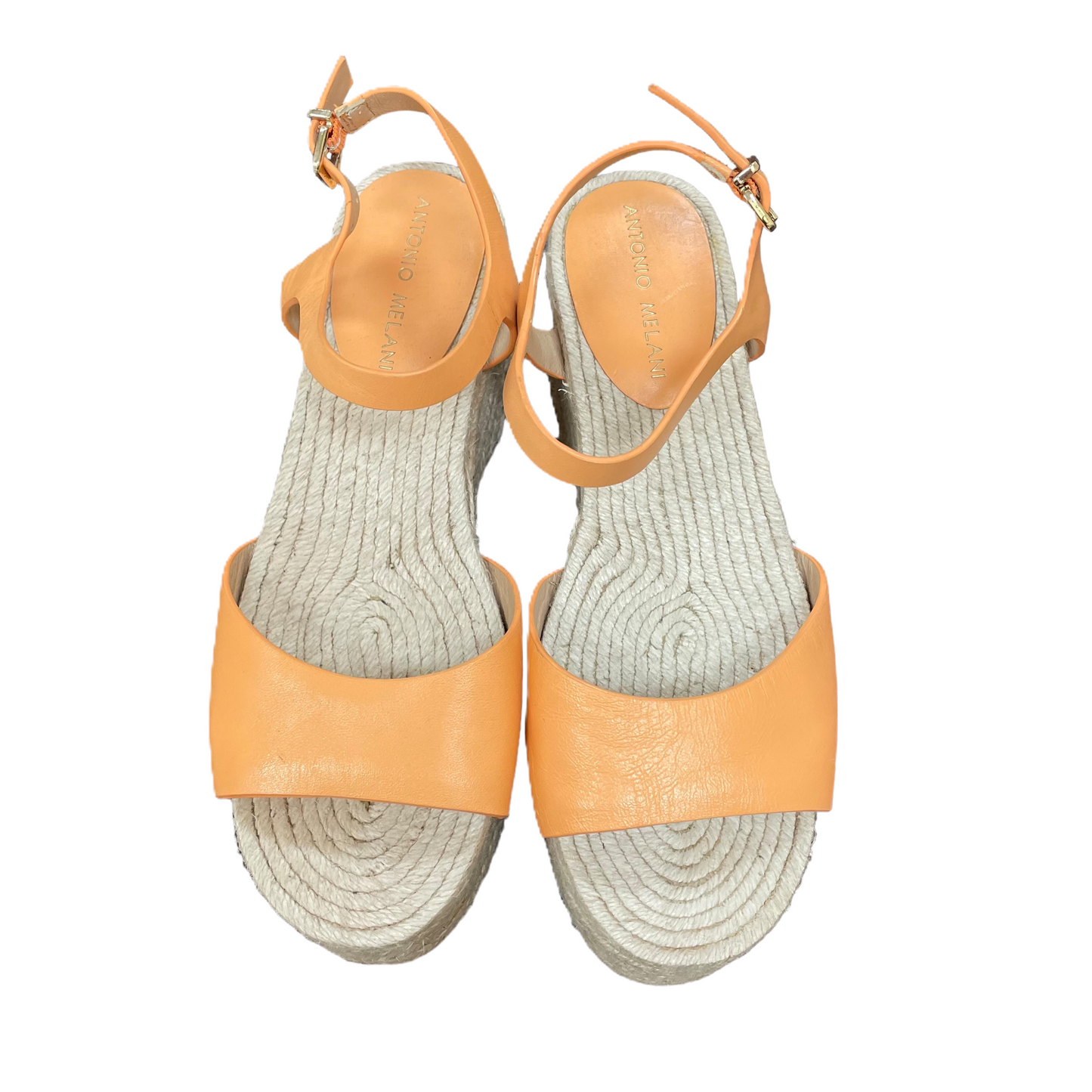 Peach Sandals Heels Wedge By Antonio Melani, Size: 7.5