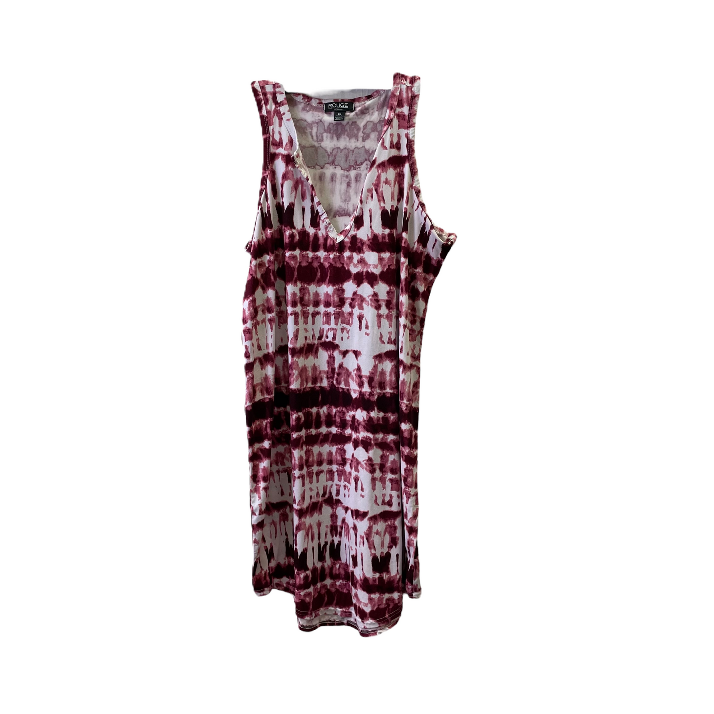 Tie Dye Print Dress Casual Midi By Rouge, Size: 2x