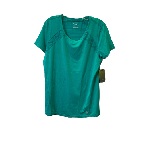 Green Athletic Top Short Sleeve By Tek Gear, Size: L