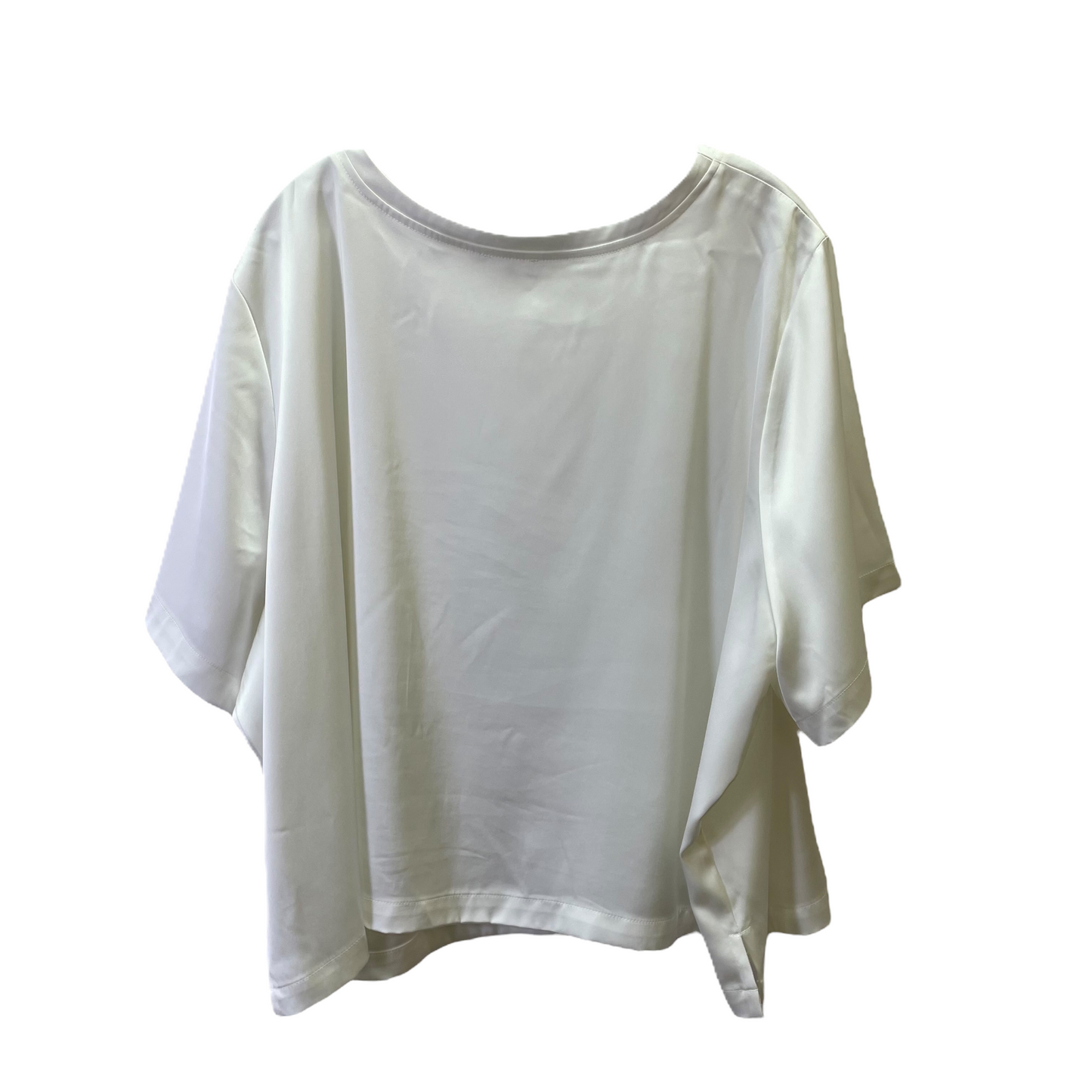 White Top Short Sleeve By Good American, Size: S