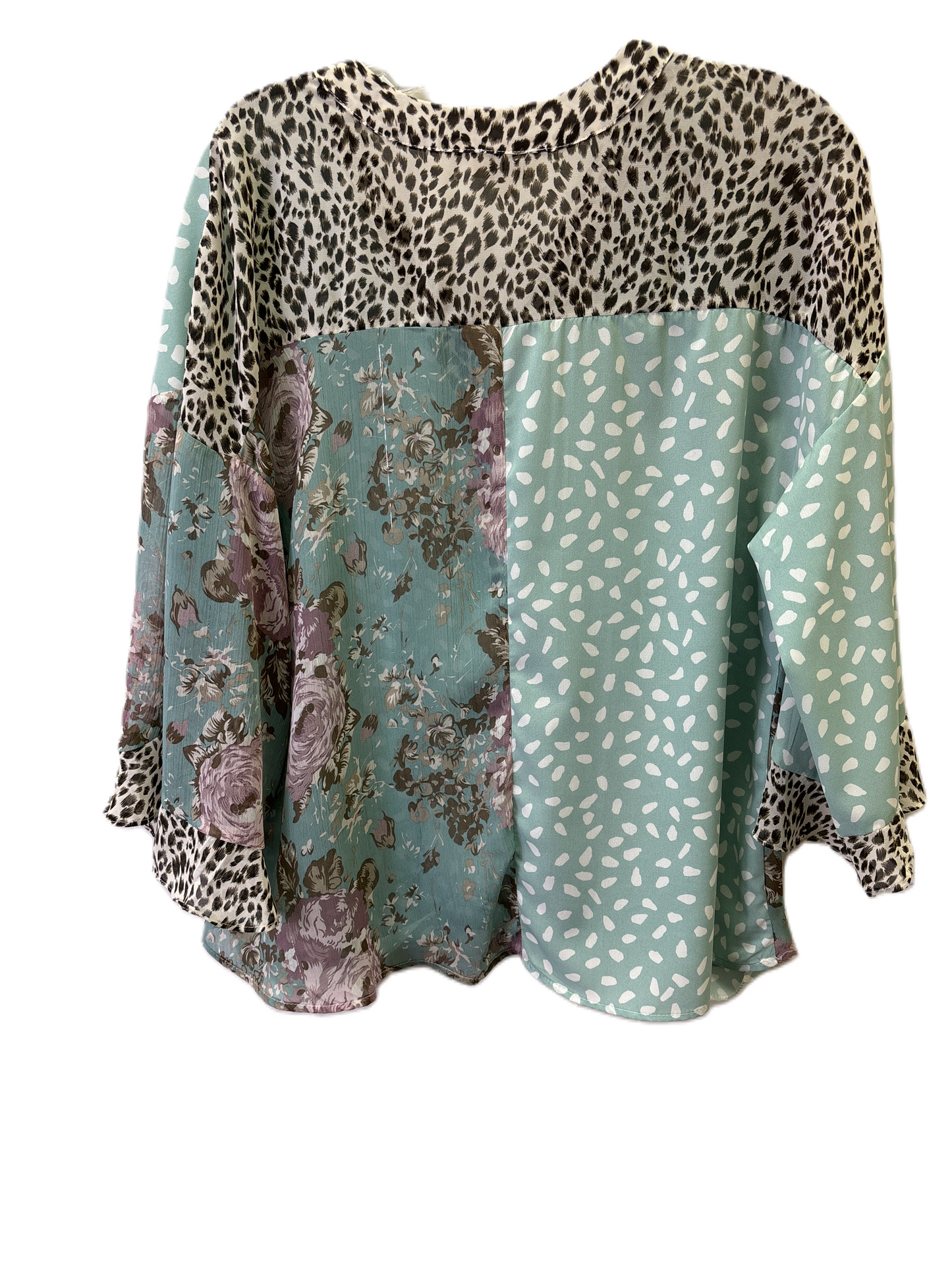 Top 3/4 Sleeve By Umgee In Animal Print, Size: M