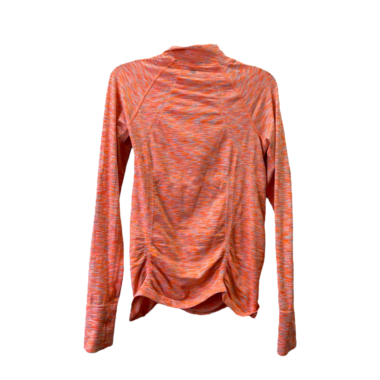 Orange Athletic Top Long Sleeve Collar By Athleta, Size: M