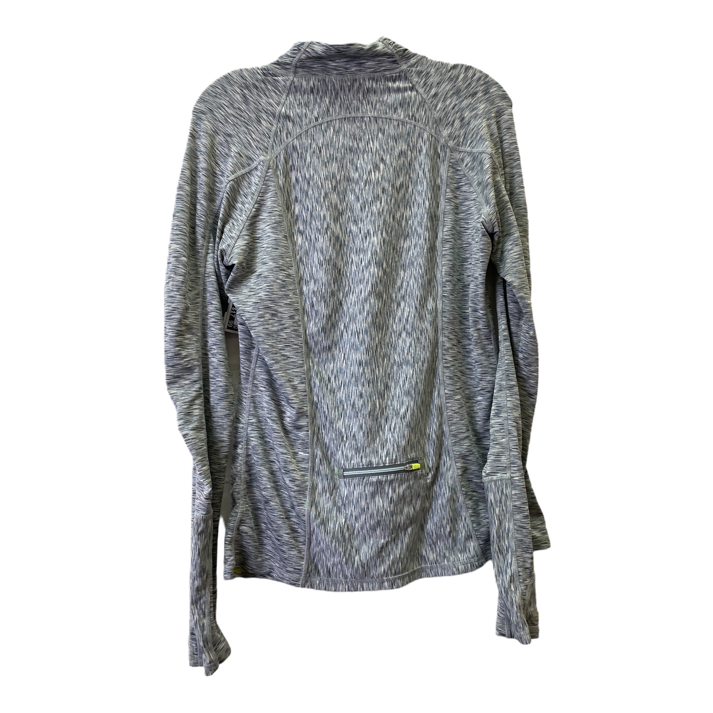 Grey Athletic Top Long Sleeve Collar By Athleta, Size: M