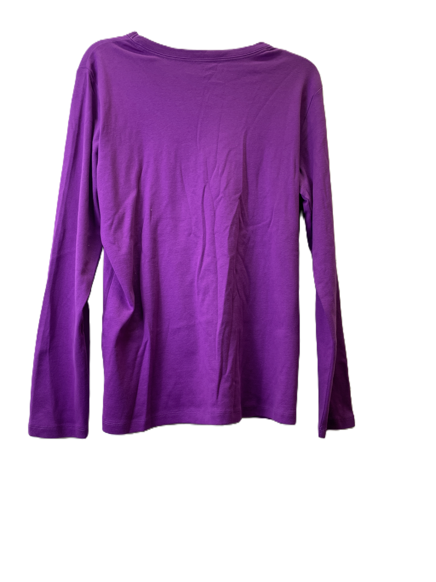 Purple Top Long Sleeve By Lands End, Size: Xl