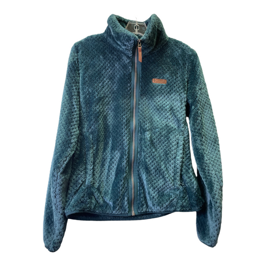 Teal Jacket Fleece By Columbia, Size: M