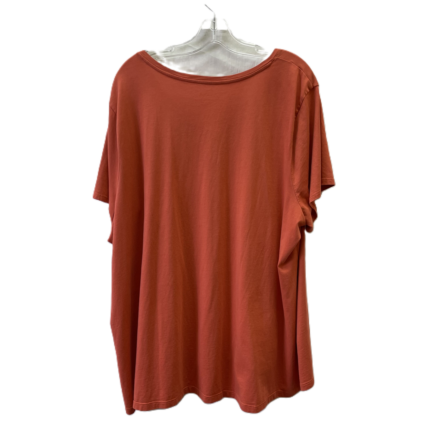 Top Short Sleeve By Pure Jill In Rust, Size: 3x