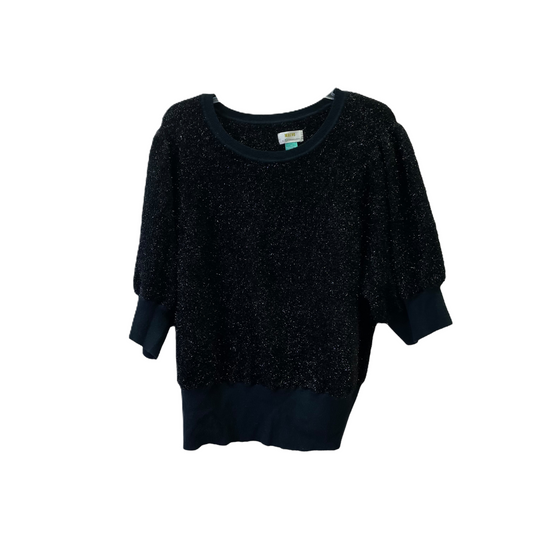 Black Sweatshirt Crewneck By Maeve, Size: 2x