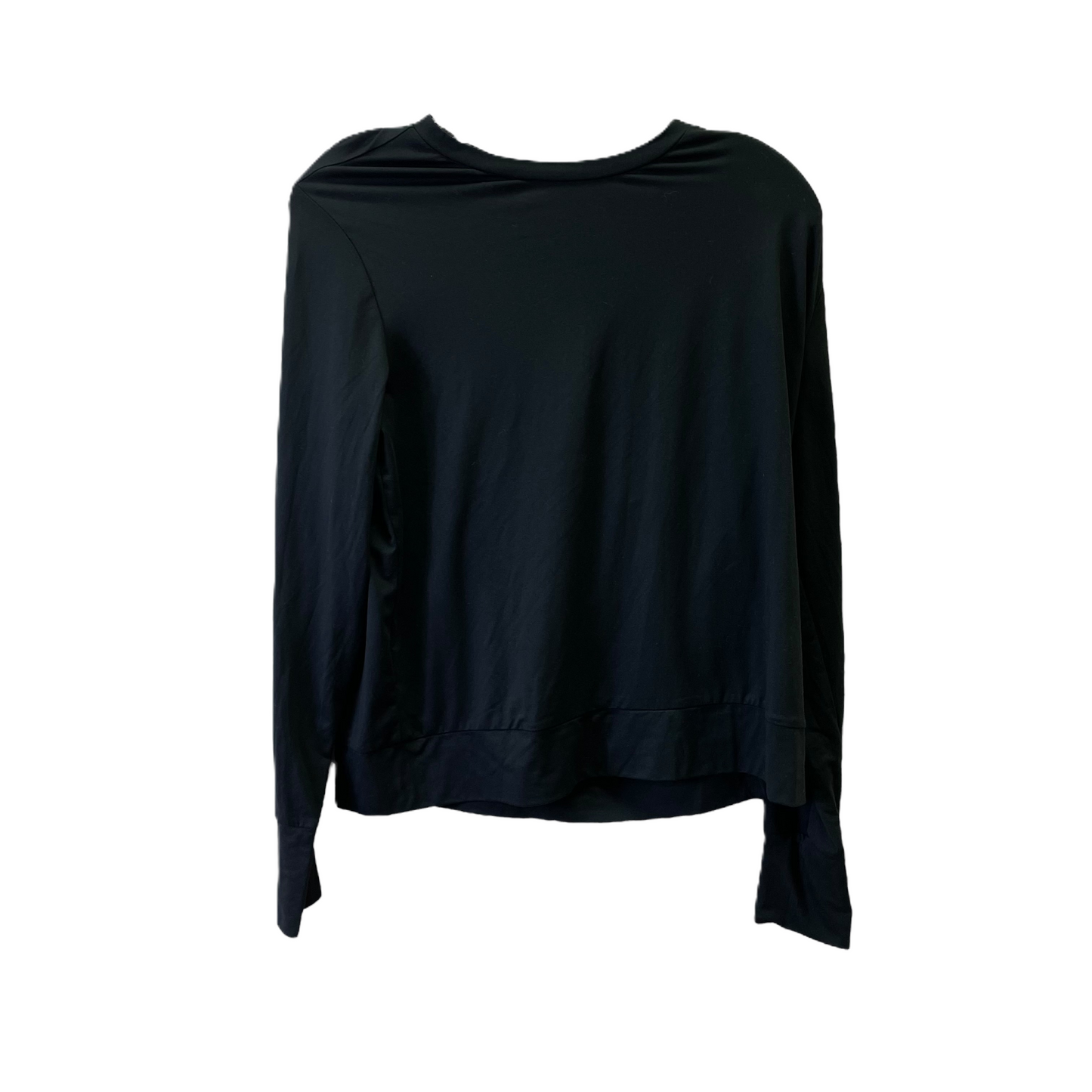 Black Top Long Sleeve Basic By Lukka, Size: M