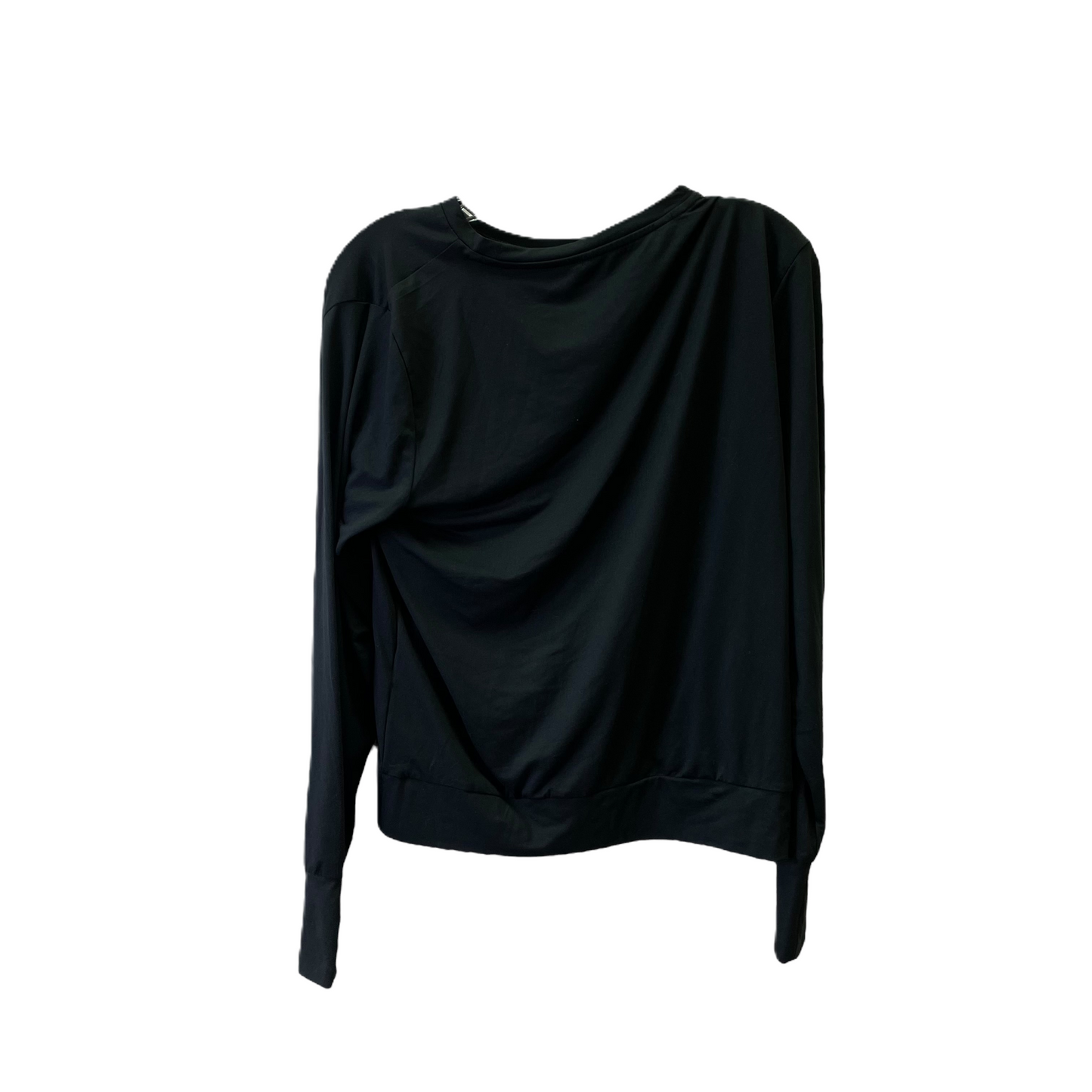 Black Top Long Sleeve Basic By Lukka, Size: M