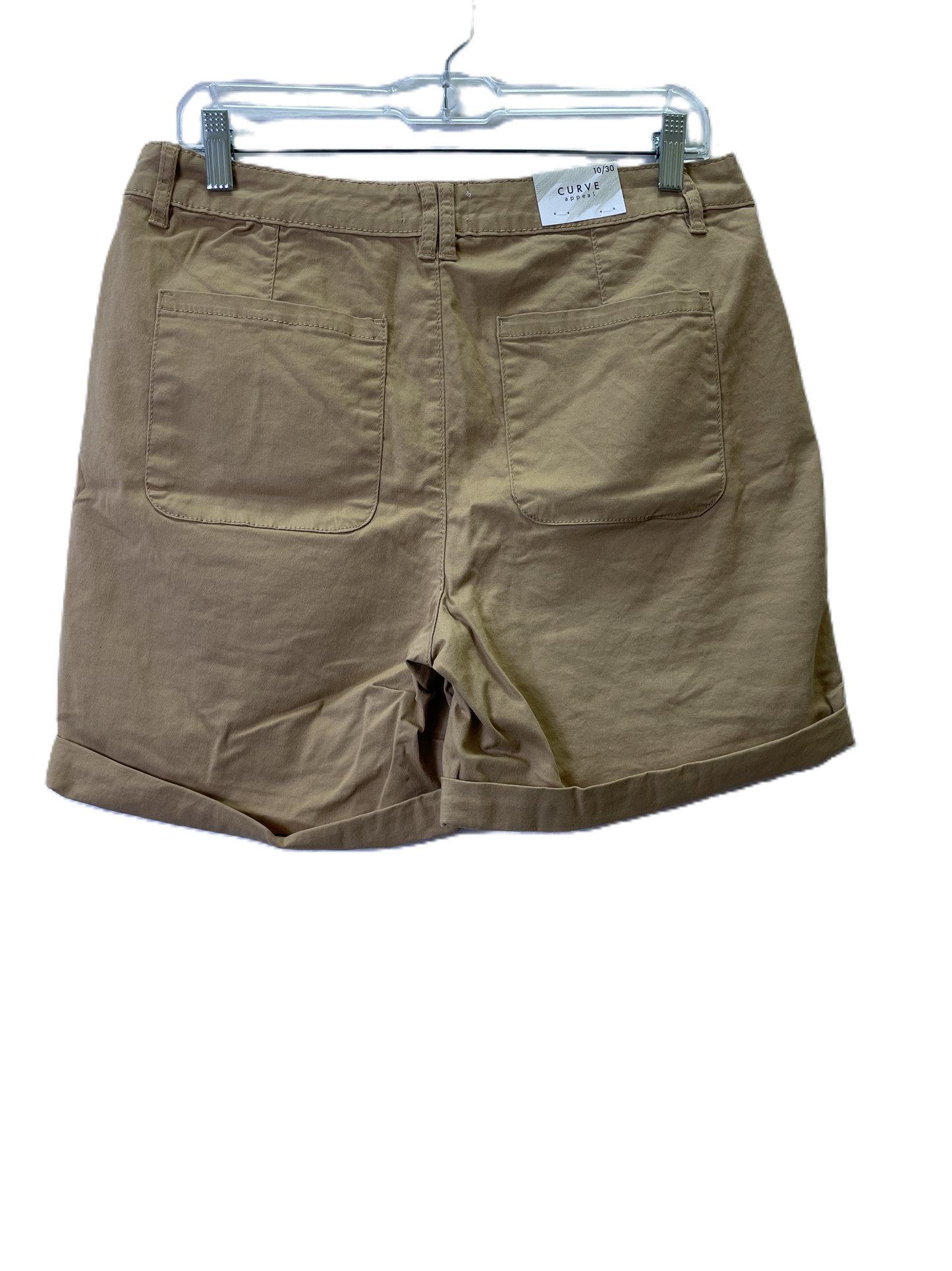 Tan Shorts By Curve Appeal, Size: 10