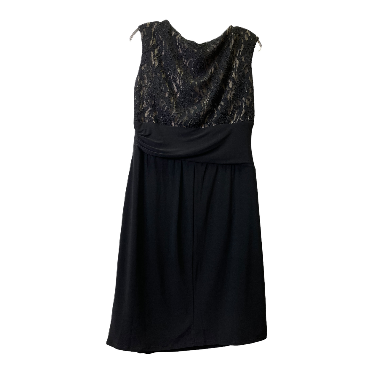 Dress Party Midi By Chaps In Black, Size: L