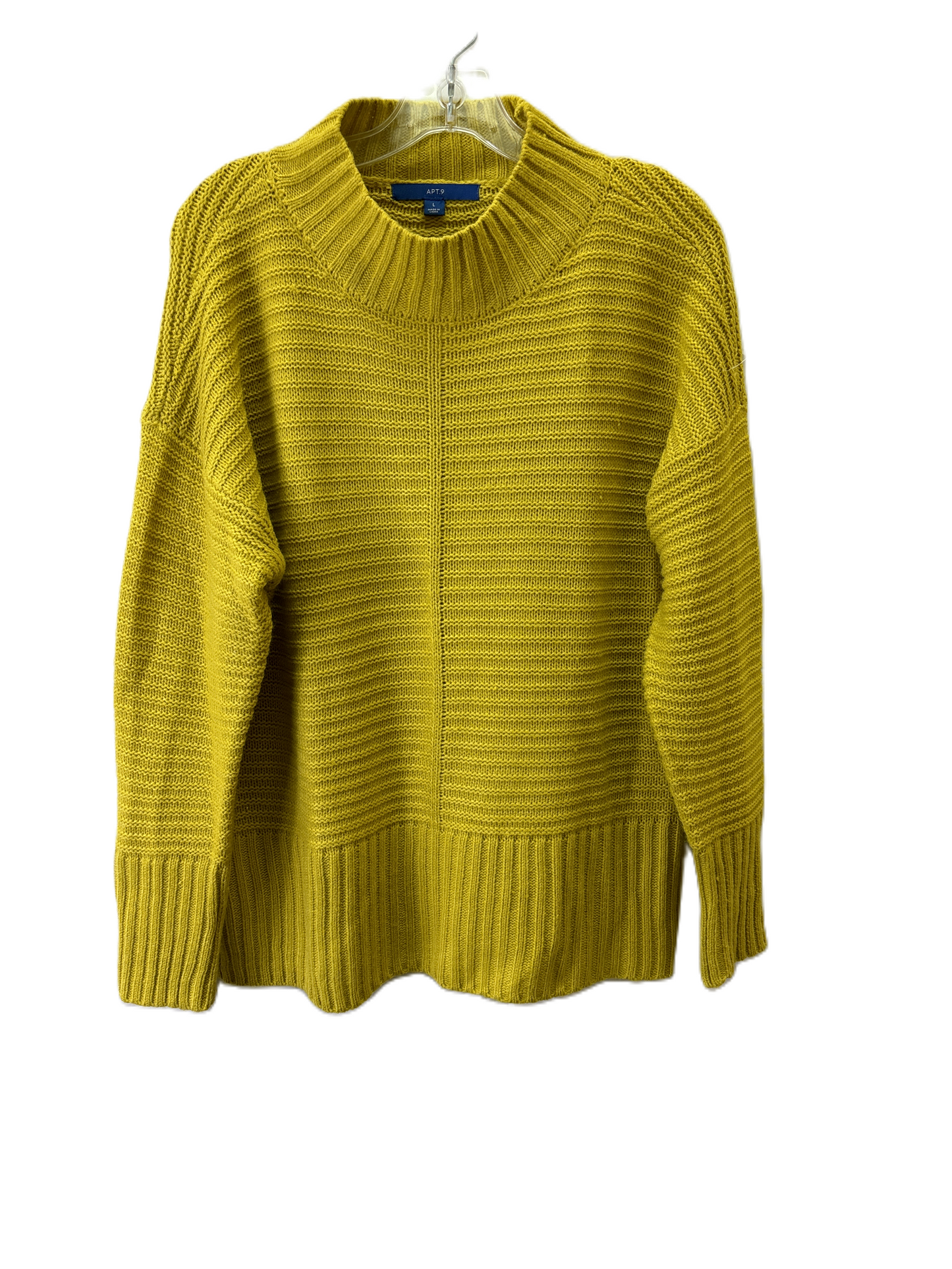 Sweater By Apt 9 In Yellow, Size: L