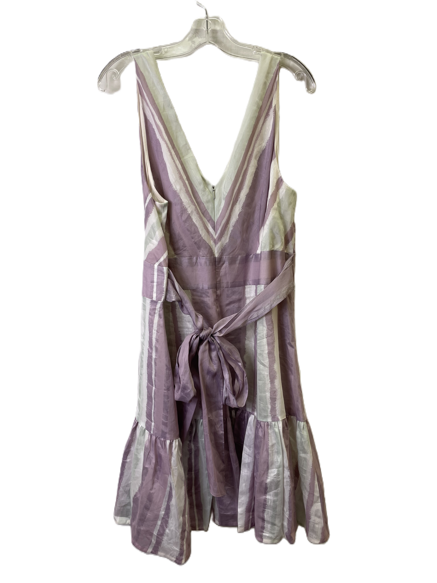 Dress Party Midi By Rebecca Taylor In Purple, Size: Xl