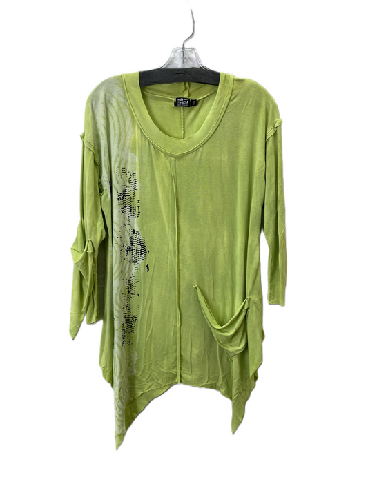 Tunic 3/4 Sleeve By Art of Cloth In Green, Size: Xs