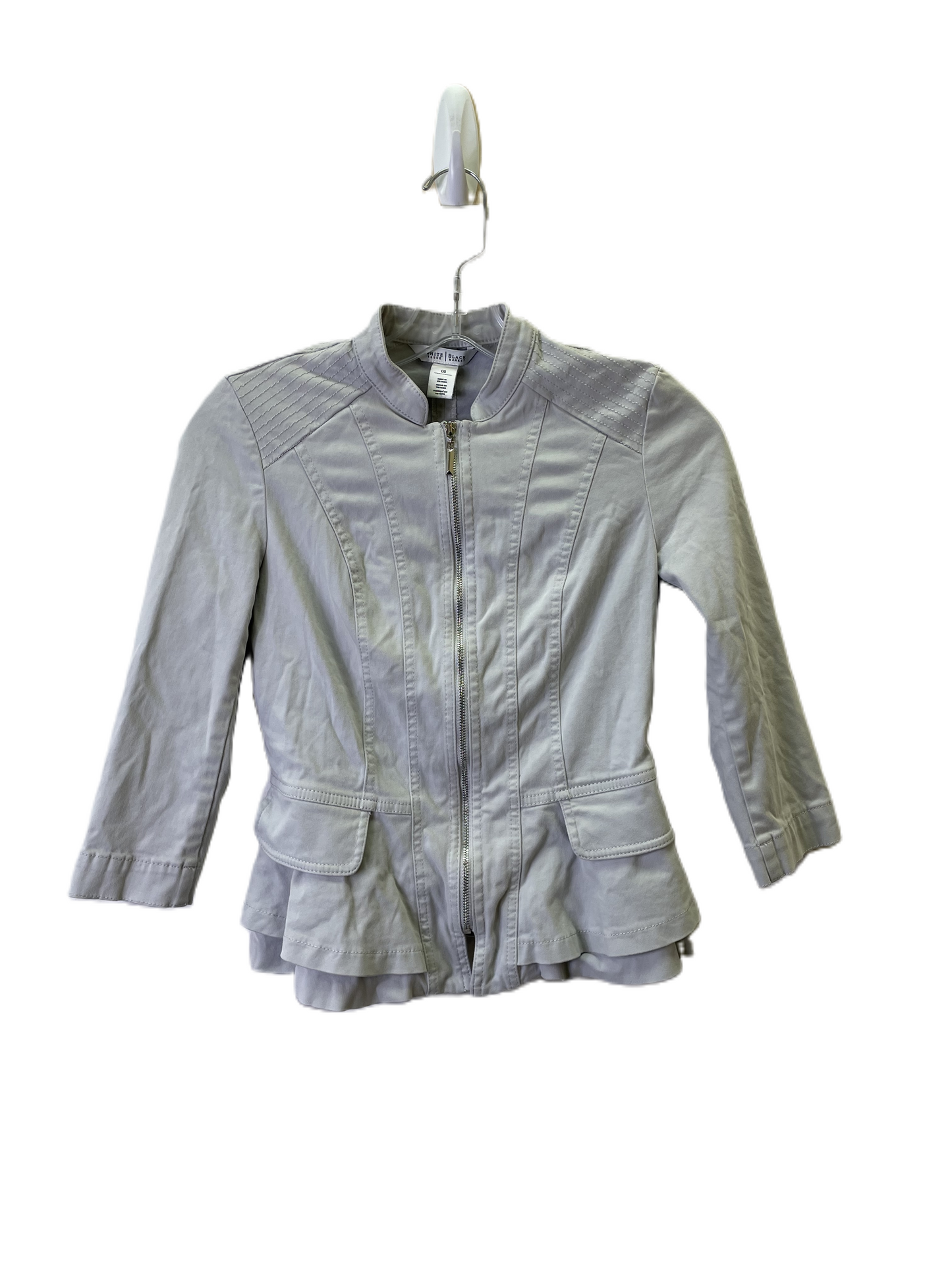 Blazer By White House Black Market In Grey, Size: Xxs