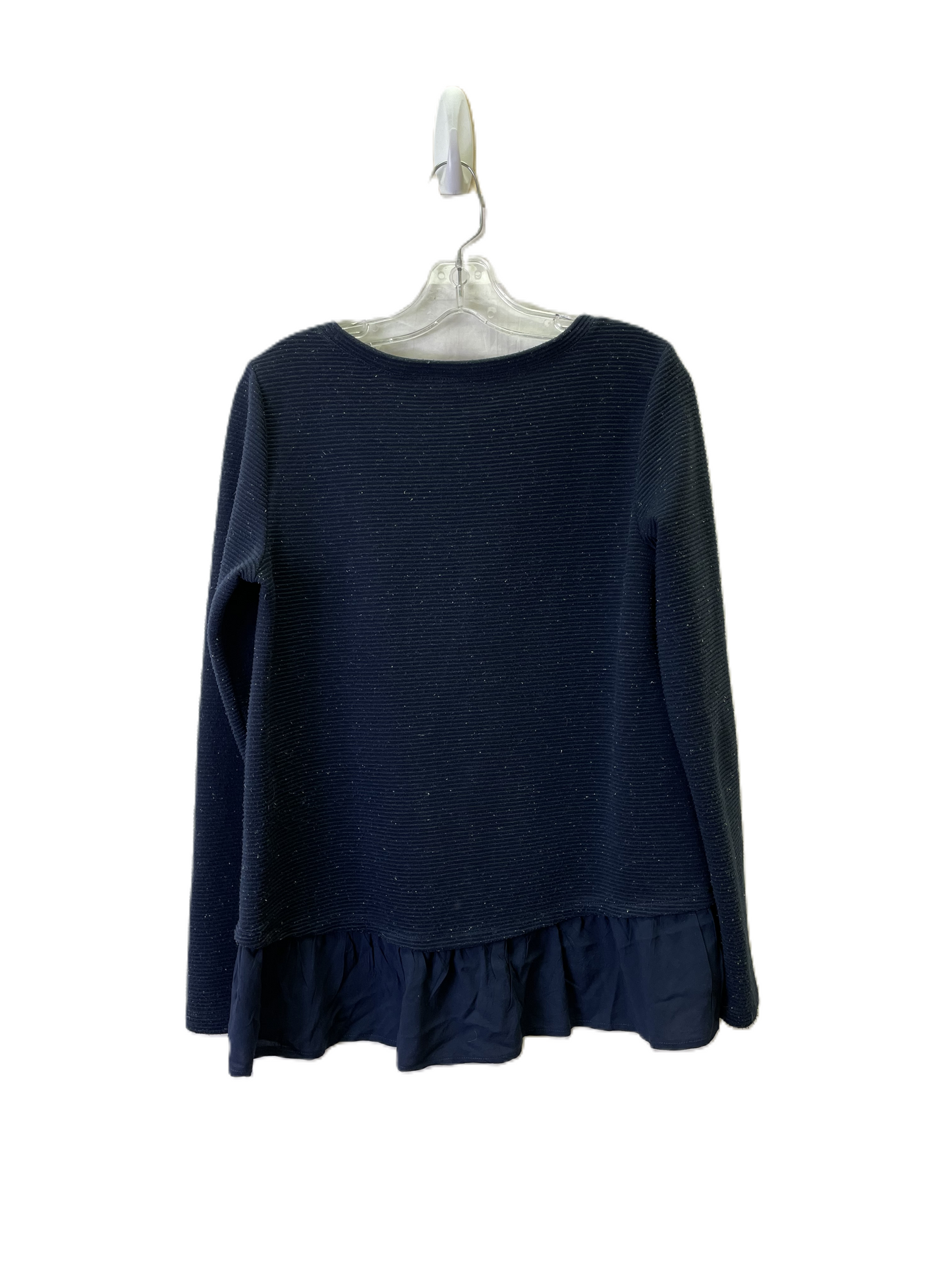 Top Short Sleeve Basic By Loft In Navy, Size: S