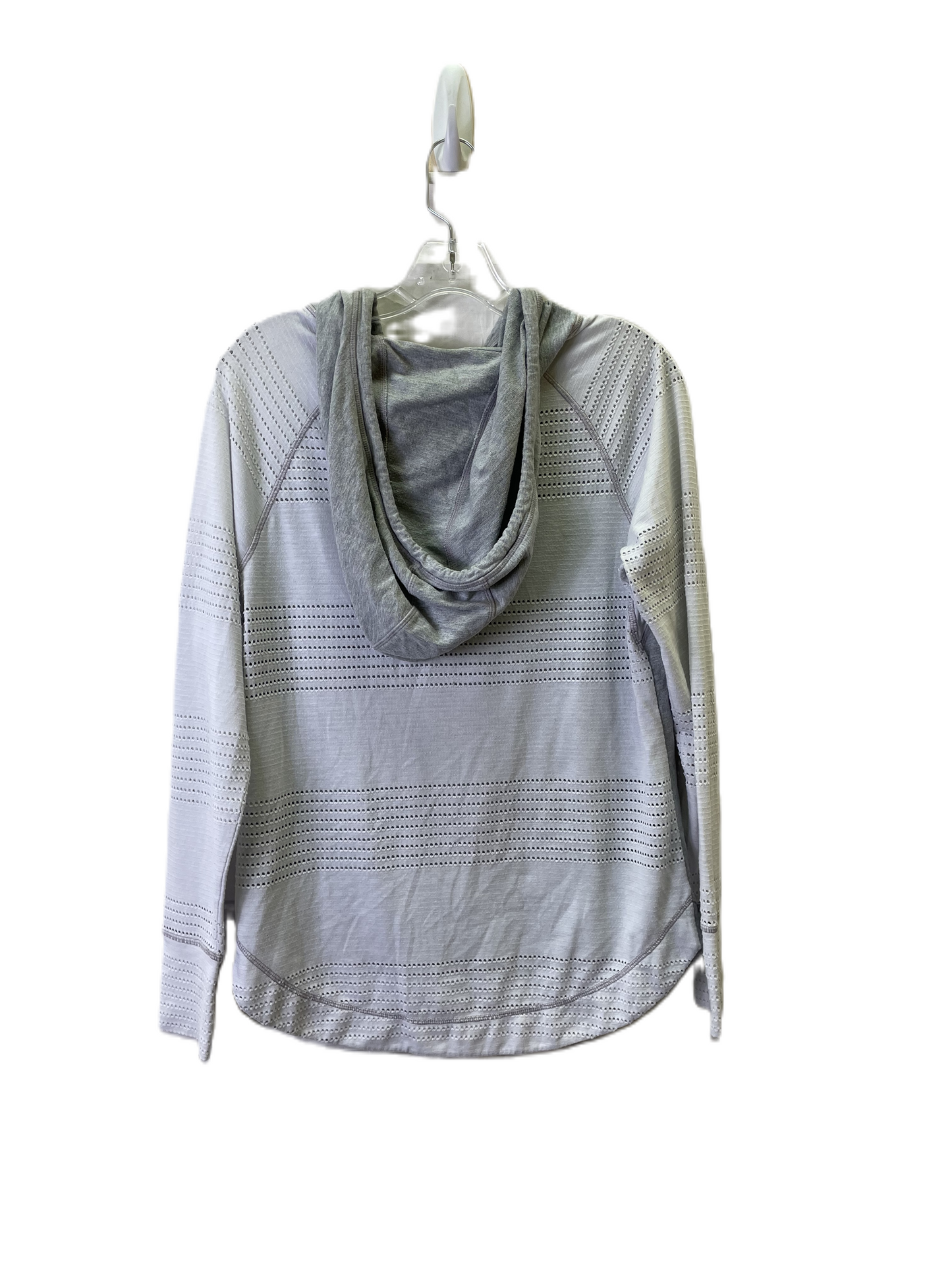 Athletic Top Long Sleeve Hoodie By Athleta In Grey, Size: S