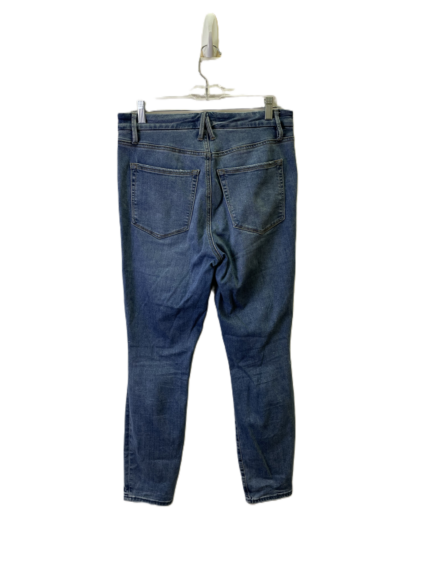 Jeans Skinny By Good American In Blue Denim, Size: 10