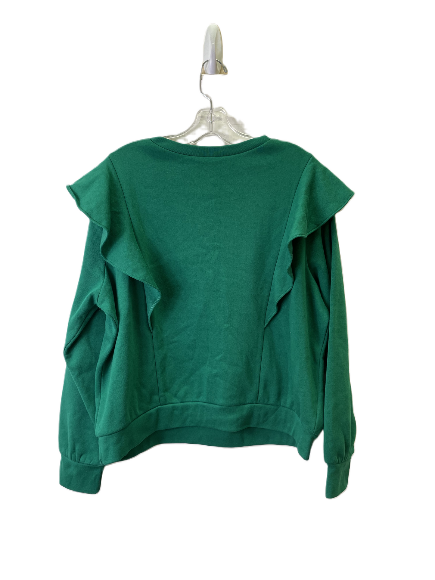 Top Long Sleeve By Express In Green, Size: L