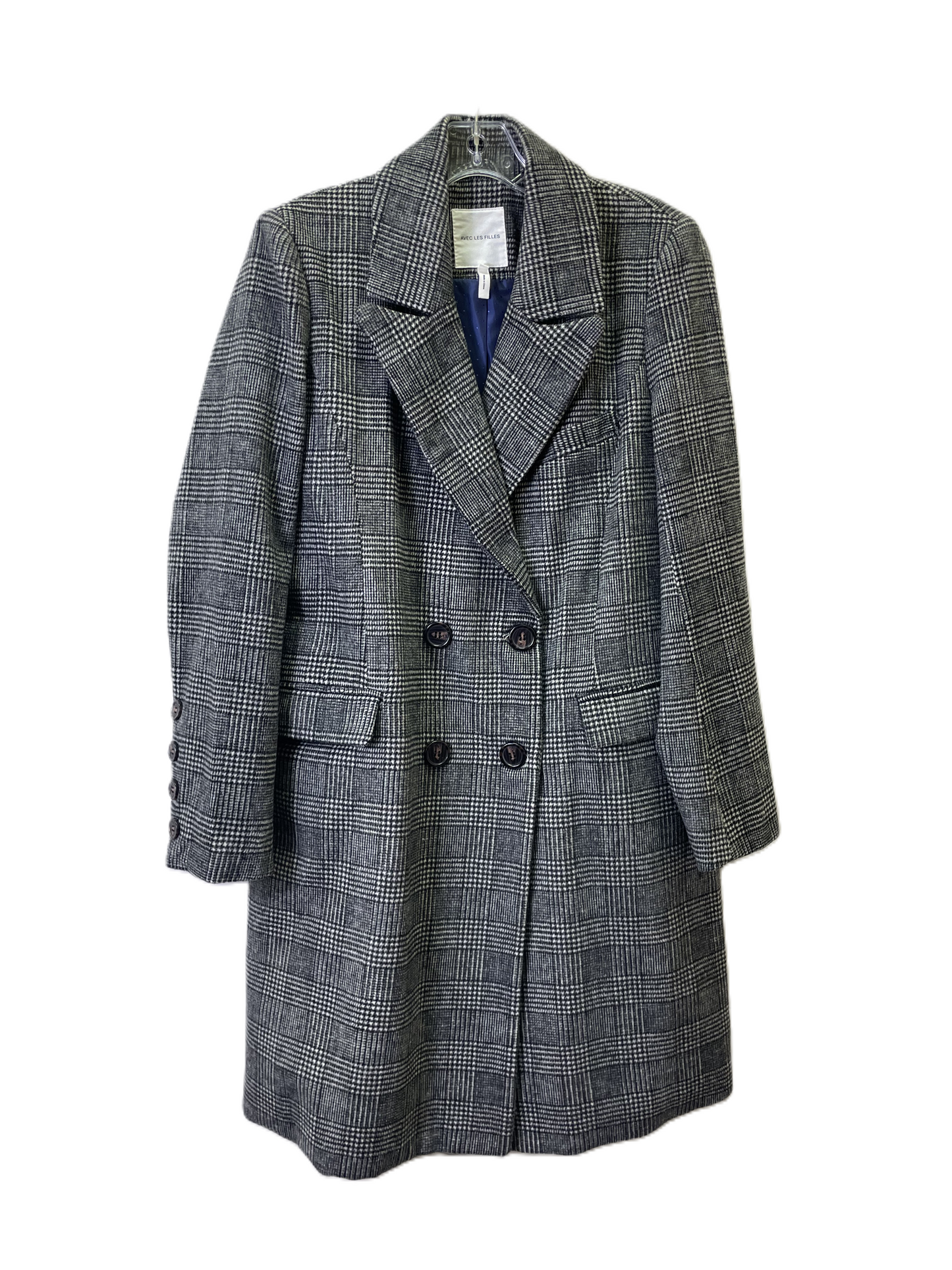 Coat Wool By Avec Les Filles In Grey, Size: L